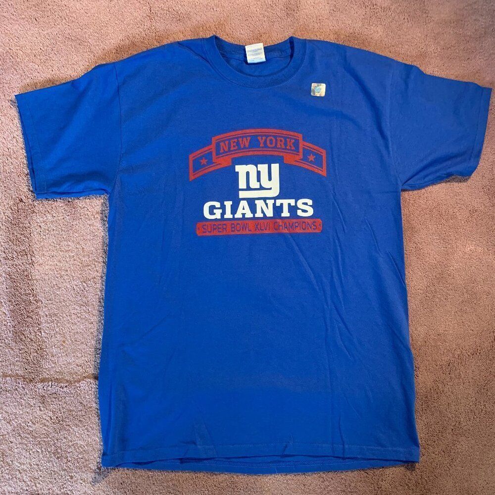 New York Giants 2012 Super Bowl T-Shirt - Picture 1 of 5
